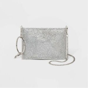 Glamorous Silver Chain Wristlet
